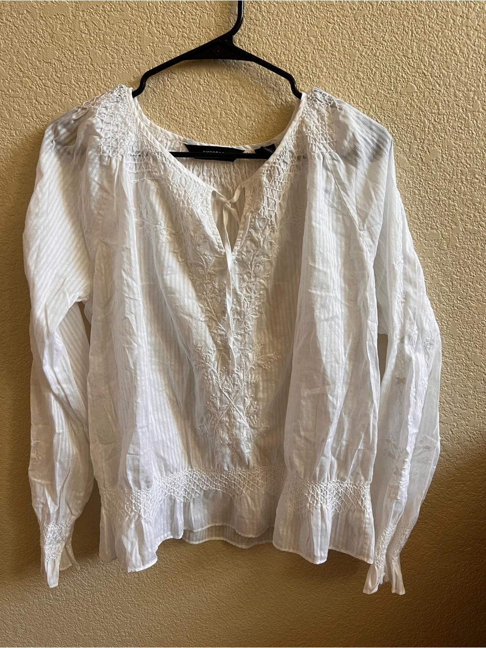 White Embroidered Blouse